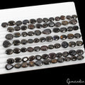 600 Cts/76 Pcs Natural Untreated Black Sapphire Mixed Faceted Cut Loose Gems Lot