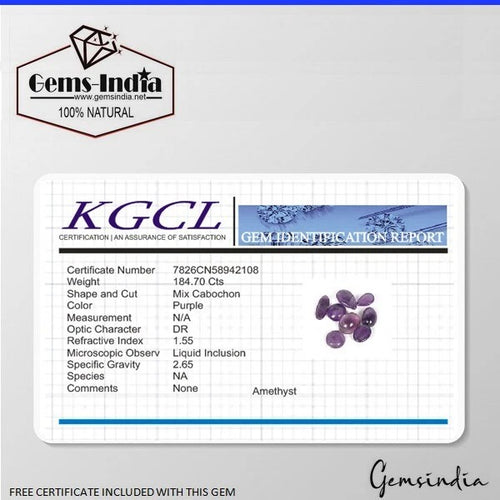 Amethyst Lot, Cabochon, Untreated, Purple — 8 Pieces, 19mm to 28mm, 184.70 Ct, Madagascar