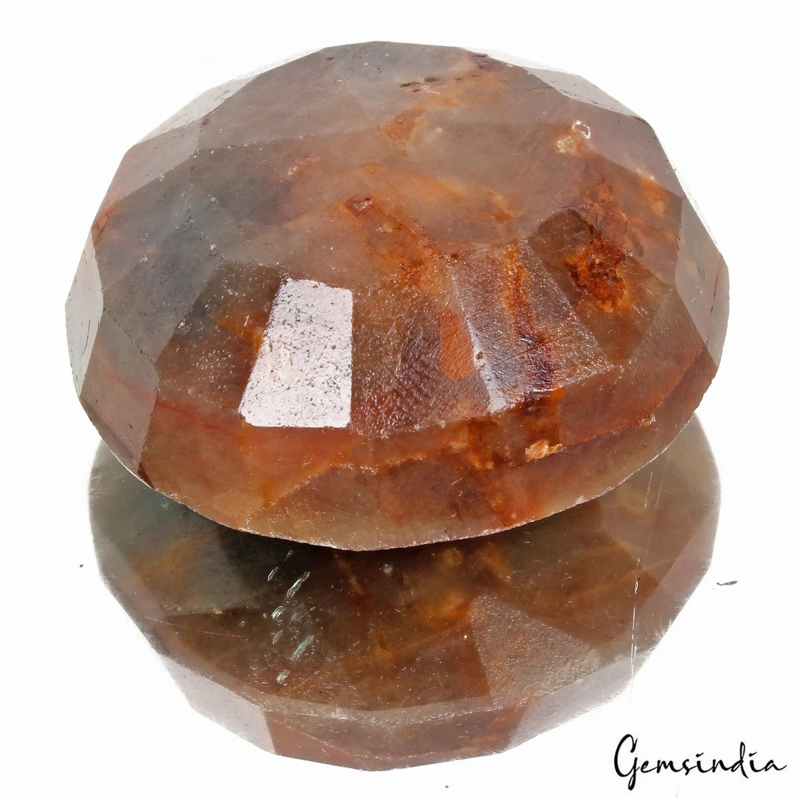 250.00 Ct Natural Untreated Brown Sapphire Round Cut Faceted Pendant Size Gems