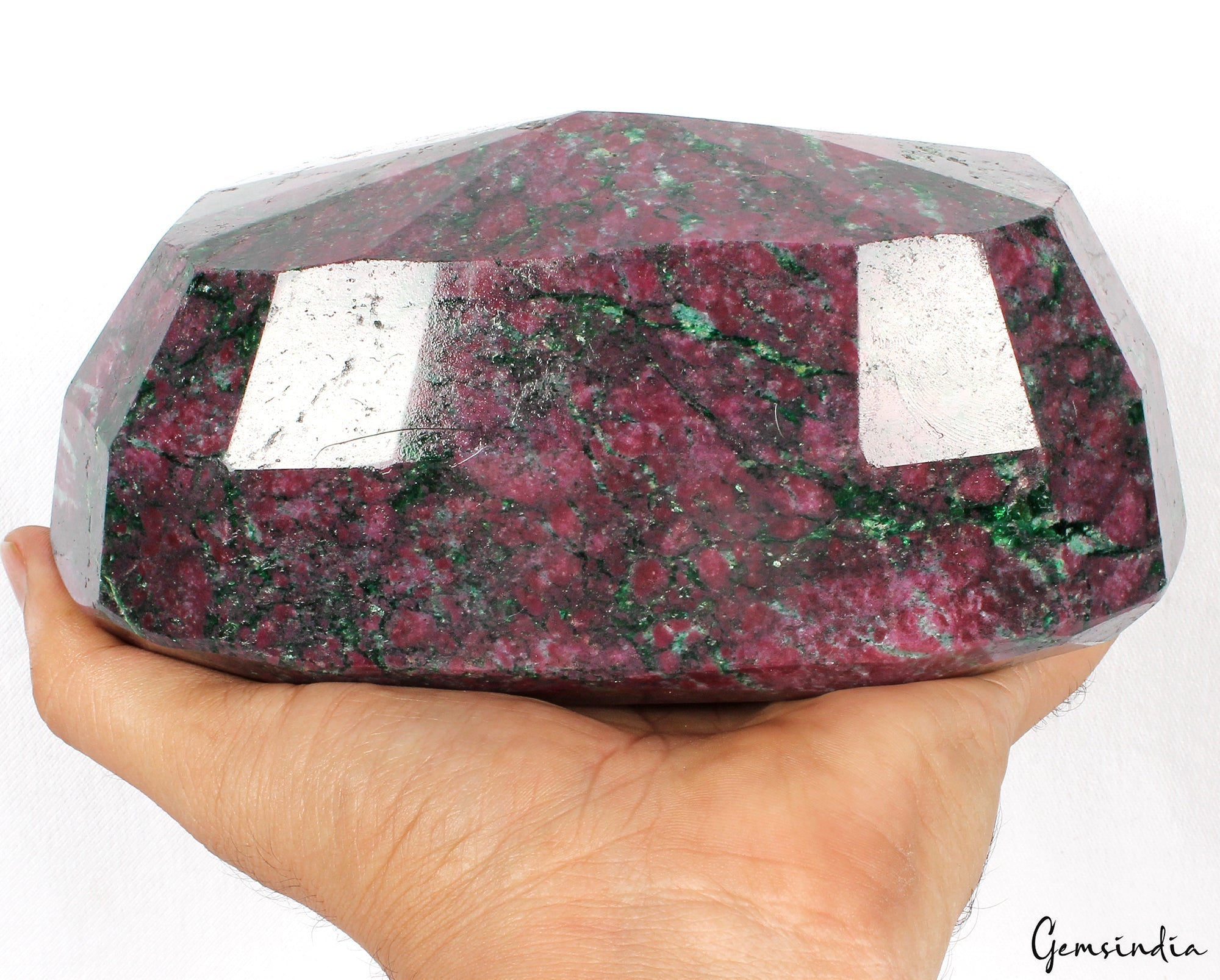 Natural Ruby Zoisite 2.6 Kilo Earth Mined Oval Cut Museum Grade Rare Gemstone