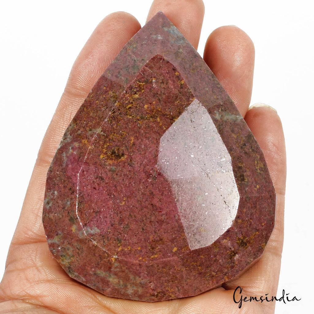 1520 Ct Natural Untreated Red Blue Ruby Kyanite Pear Faceted Huge Size Loose Gem
