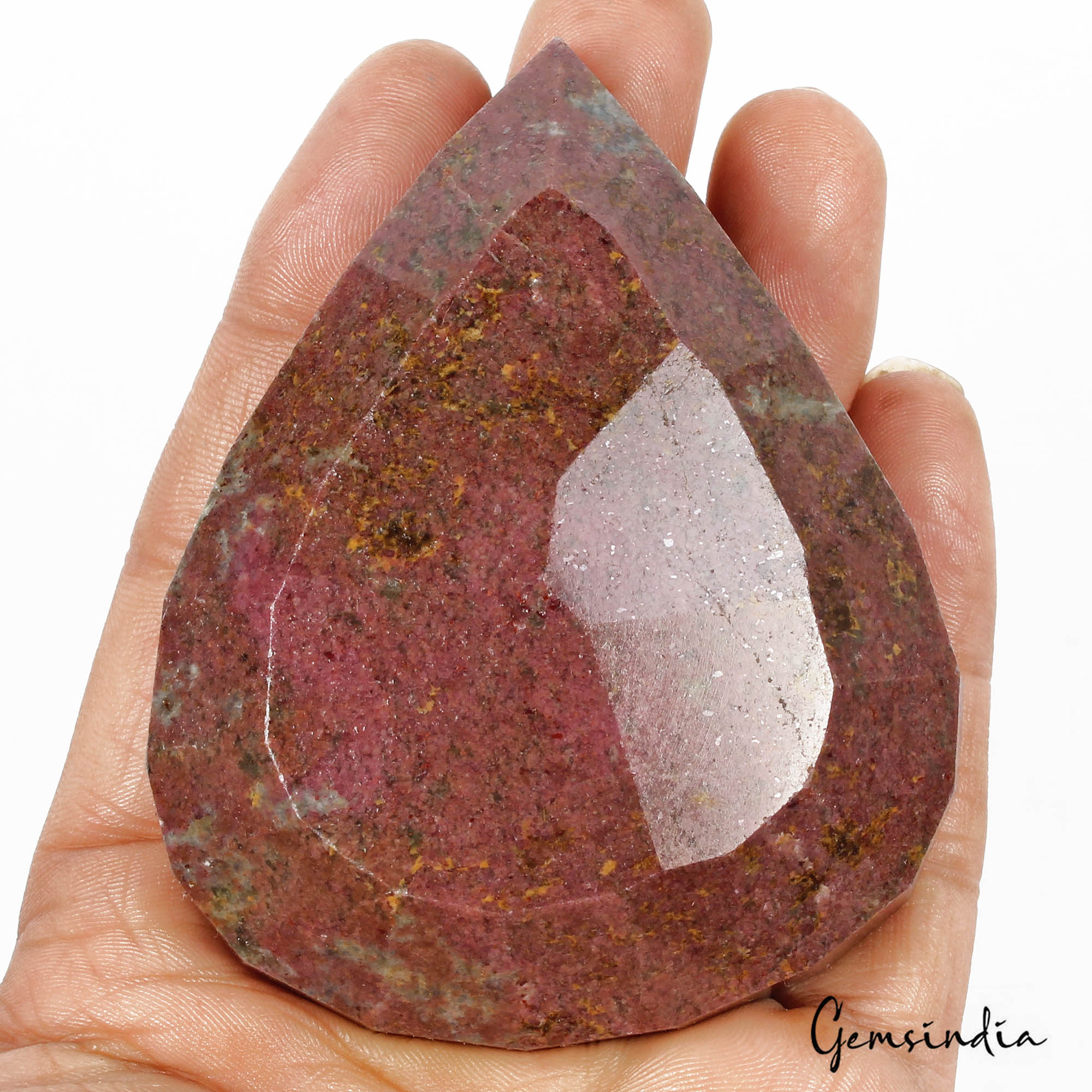 1520 Ct Natural Untreated Red Blue Ruby Kyanite Pear Faceted Huge Size Loose Gem