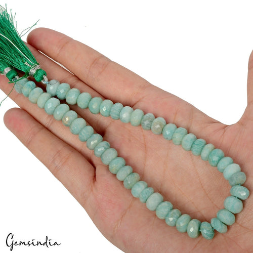 Amazonite Beaded Strand, Green — 8mm, 152.80 Ct, Madagascar