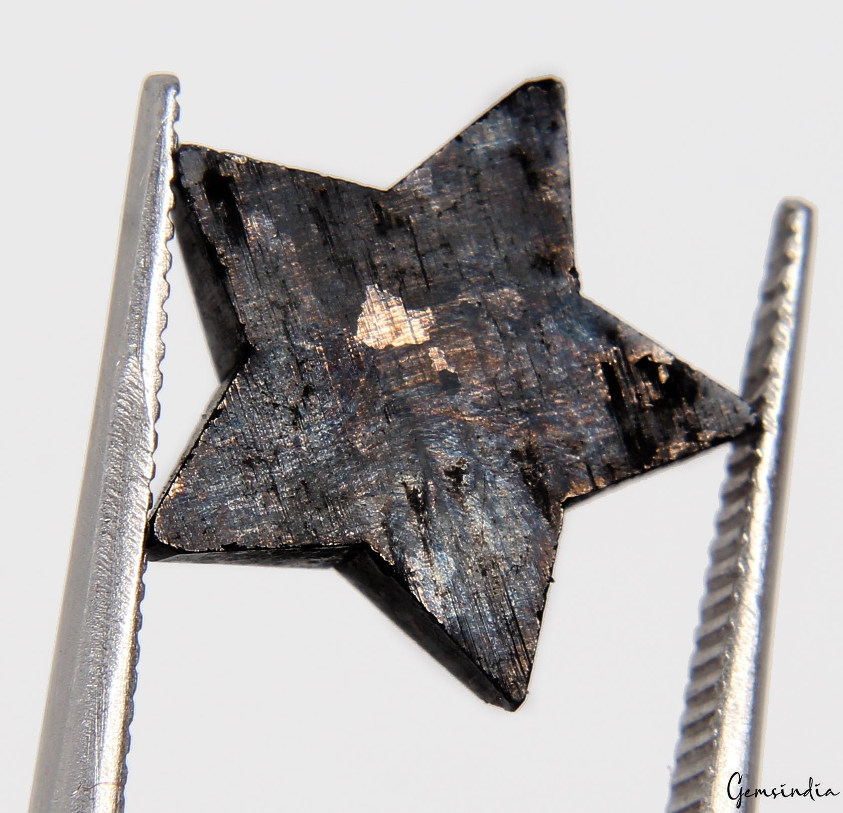 4.1 Carats 100% Natural Polished Star Shape Loose Earth Mined Black Diamond~13mm