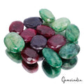 300 Cts/13 Pcs Natural Multi Color Ruby Emerald Sapphire Mix Cut Loose Gemstones