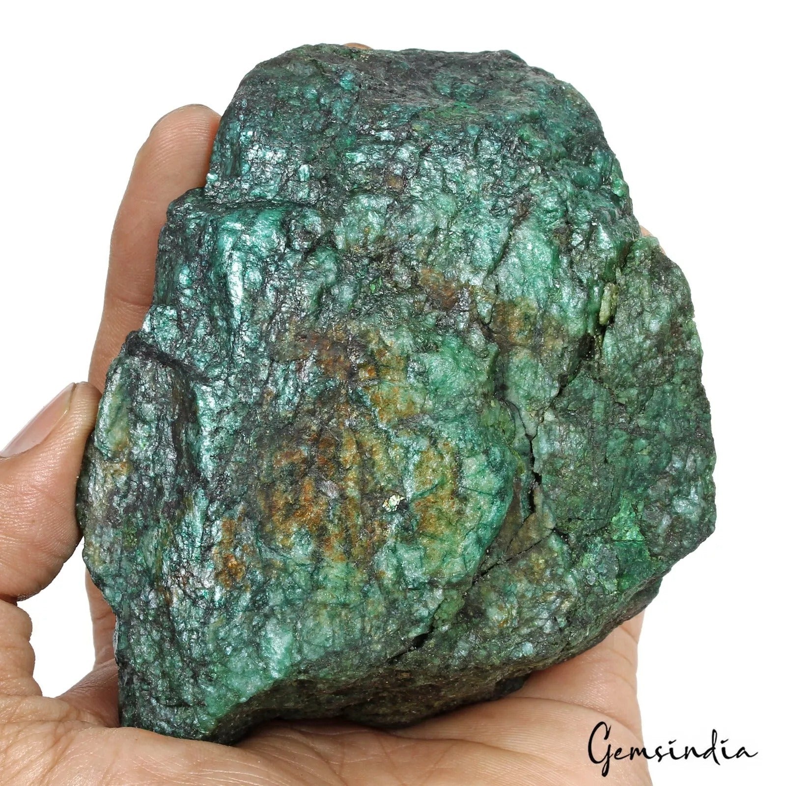 2940 Ct Natural Brazilian Green Emerald Raw Rough Rock Crystal Minerals Huge Gem