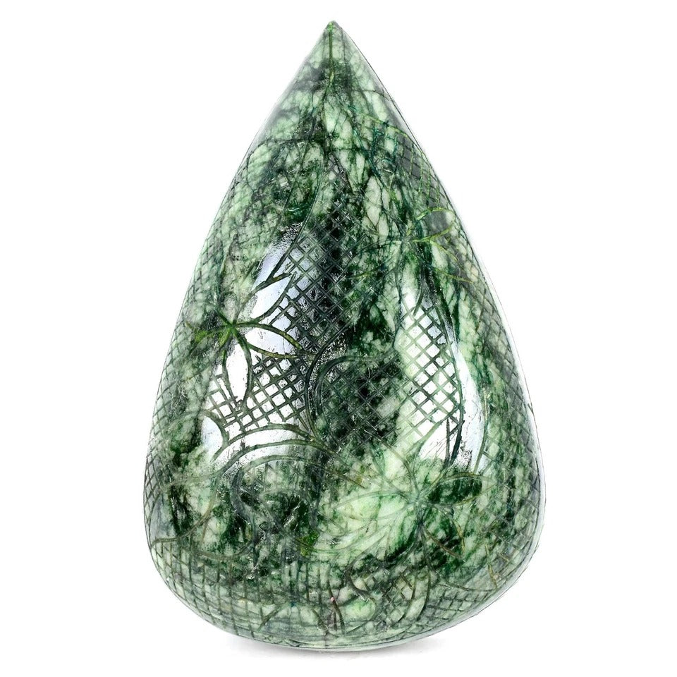 Brazilian Emerald Carving — 153x99x42mm, 4920 Ct, Brazil