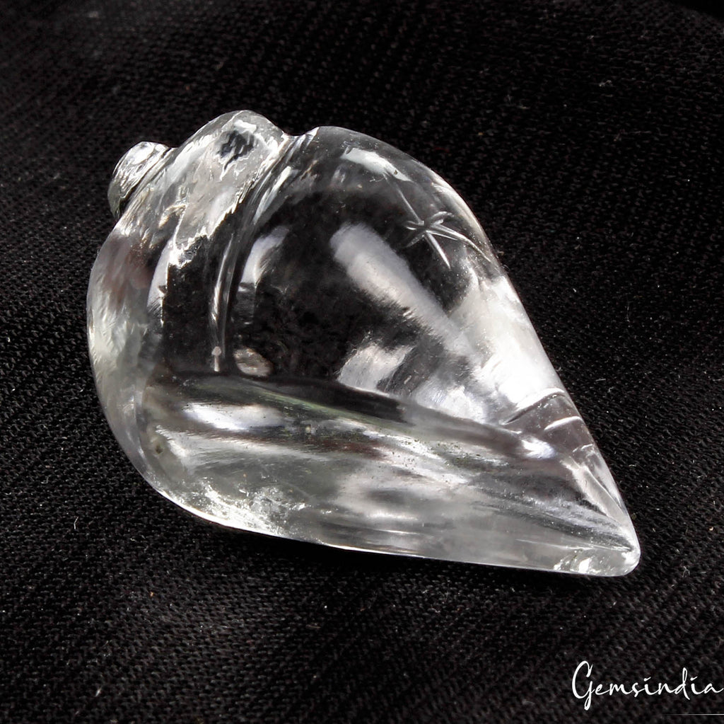 Quartz Carving, Untreated, White — 30 x 19 x 16mm, 45.60 Ct, Madagascar