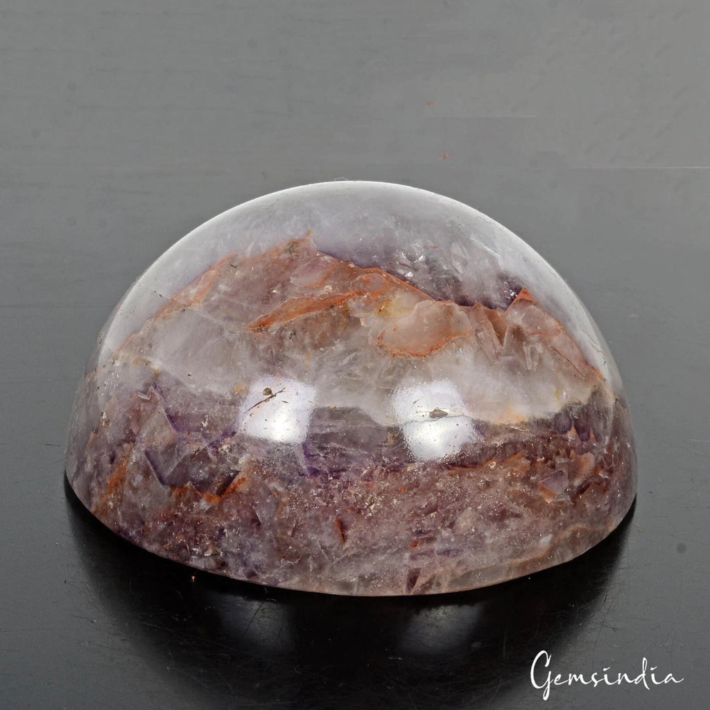 1580 Cts Natural Untreated Purple Amethyst Half Sphere Cab Huge Healing Gemstone