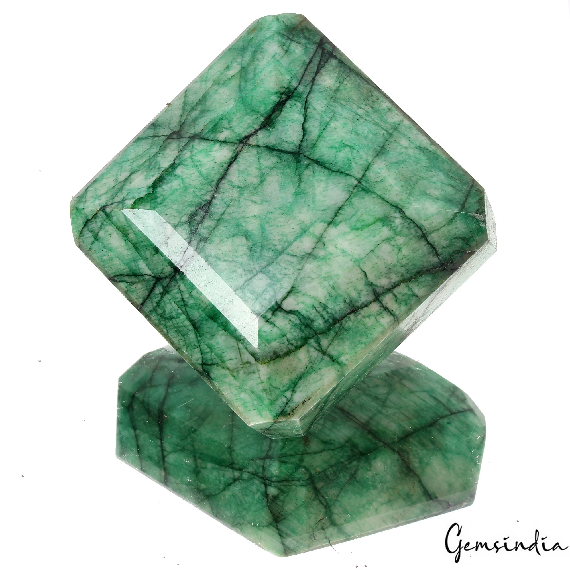 960 Cts Natural Green Emerald Octagon Cut Loose Earth mined Brazilian Gemstone