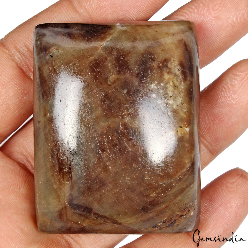 Huge 760 Ct Natural Brown Sapphire Untreated Loose Rectangular Cabochon Gemstone