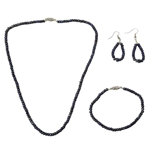 109.50 Ct Natural Blue Sapphire Round Beaded Single Strand Handmade Necklace 18"