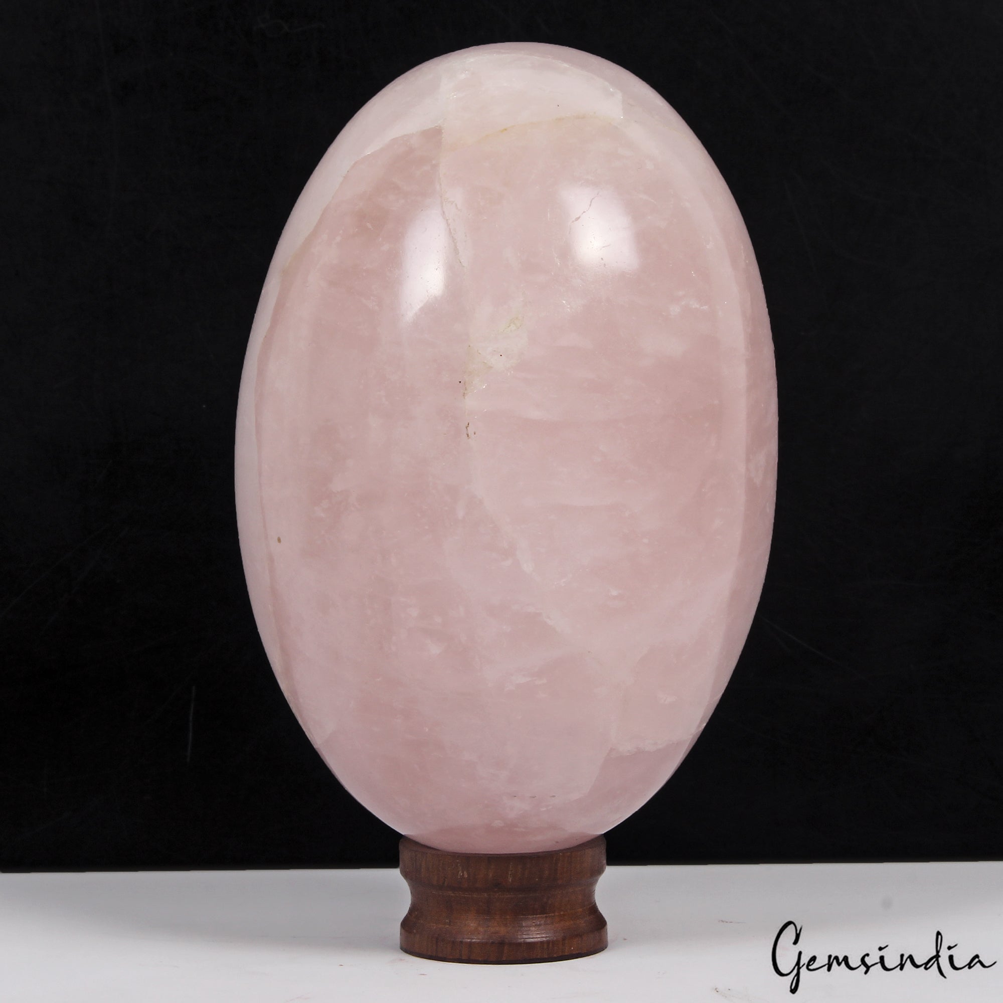 Rose Quartz Sphere, Pink — 4x2.6 Inch, 0.68 Kg (3440 Ct), Madagascar