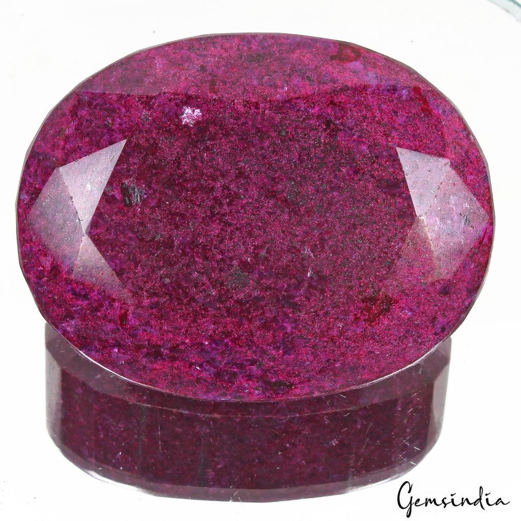 1660 Cts Natural African Red Ruby Oval Faceted Earth mined Huge Size Loose Gem