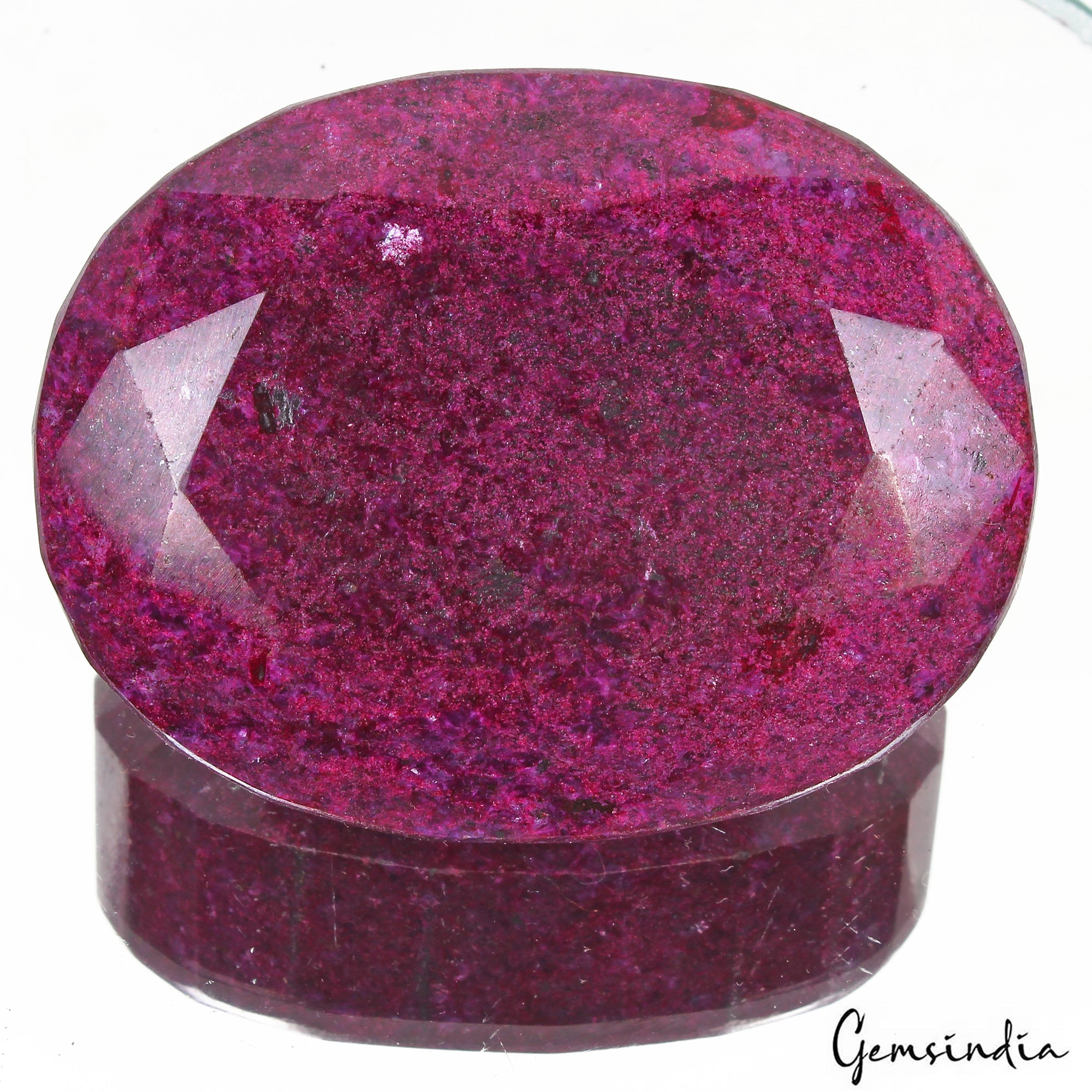1660 Cts Natural African Red Ruby Oval Faceted Earth mined Huge Size Loose Gem