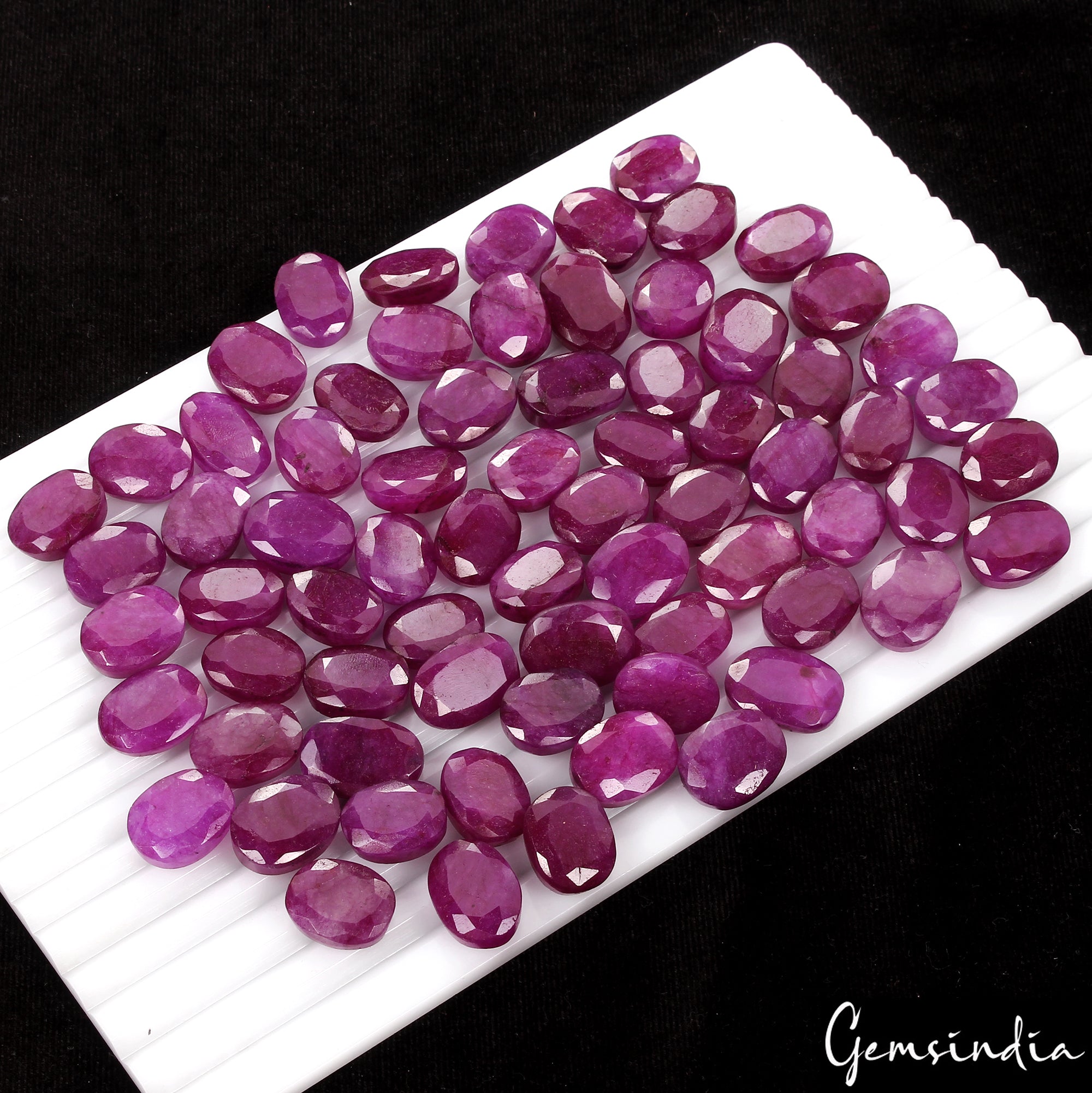 1200Ct Natural Pink Red Beryl Bixbite USA Oval Cut Loose 17-20mm Gemstones ~70Pc
