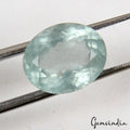Aquamarine Loose Gemstone, Oval Faceted Cut, Untreated — 13x10x7 mm, 5.80 Ct, Brazil