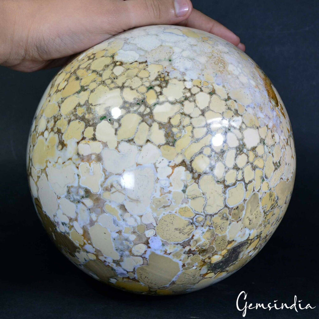 Ocean Jasper Sphere — 7.5 Inch in diameter, 9.4 Kg (47000 Ct), Madagascar