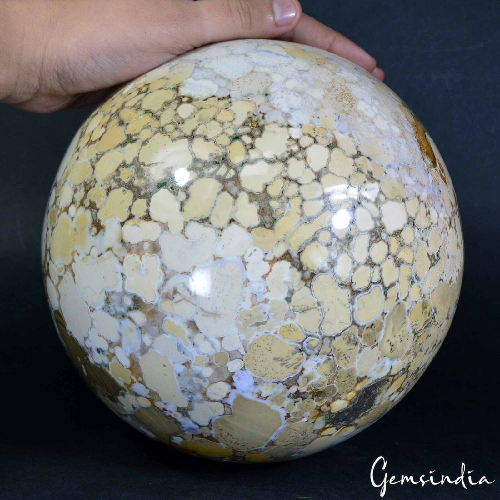 Ocean Jasper Sphere — 7.5 Inch in diameter, 9.4 Kg (47000 Ct), Madagascar
