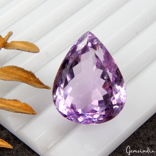 Amethyst Loose Gemstone, Untreated — 21x17x13mm, 28.90 Ct
