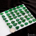 600 Cts Natural Finest Green Emerald Pear Cut Loose Ring Size Gemstones ~41 Pcs