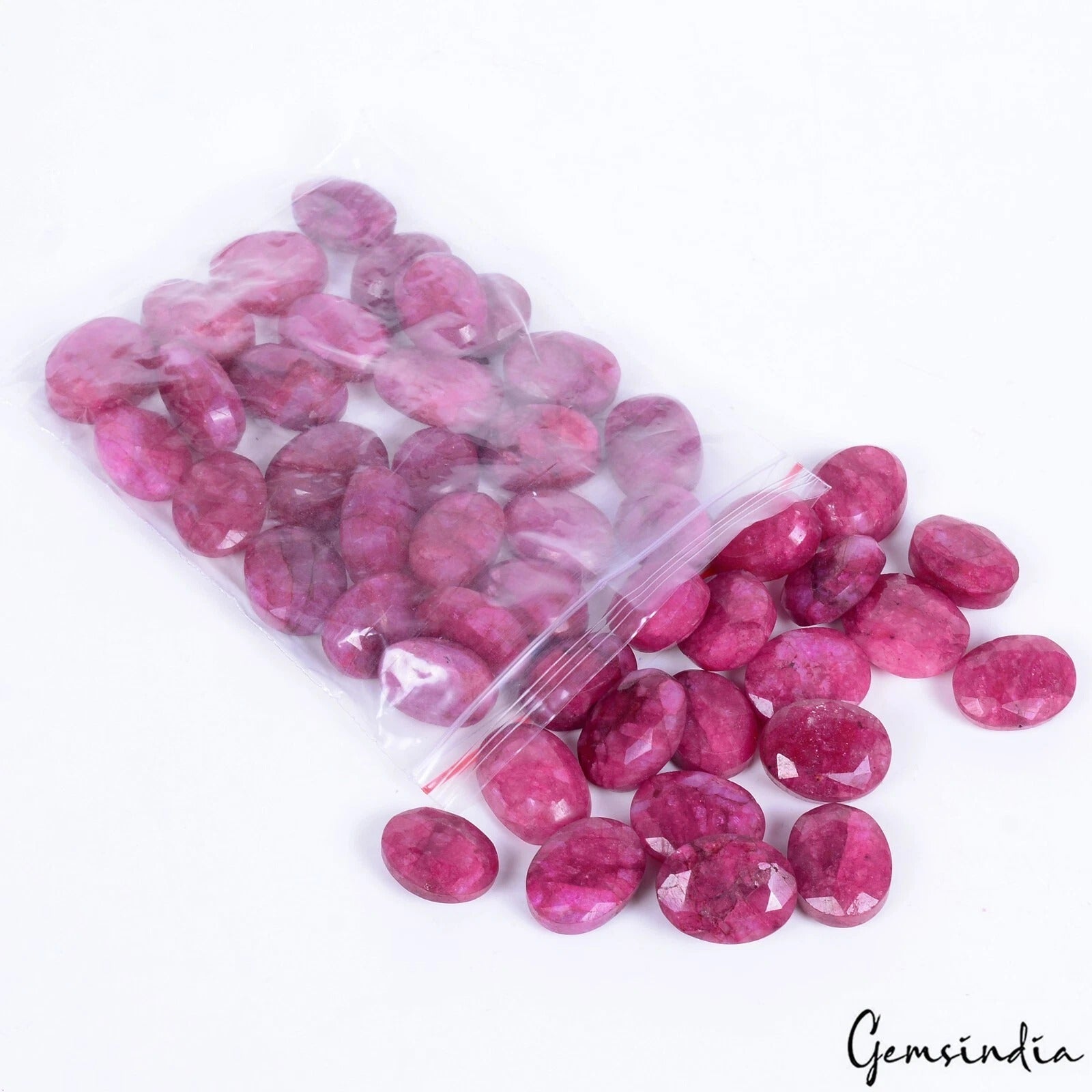 46 Pcs Natural USA Pink Beryl Bixbite Oval Cut Loose Jewelry Gemstones Lot~700Ct