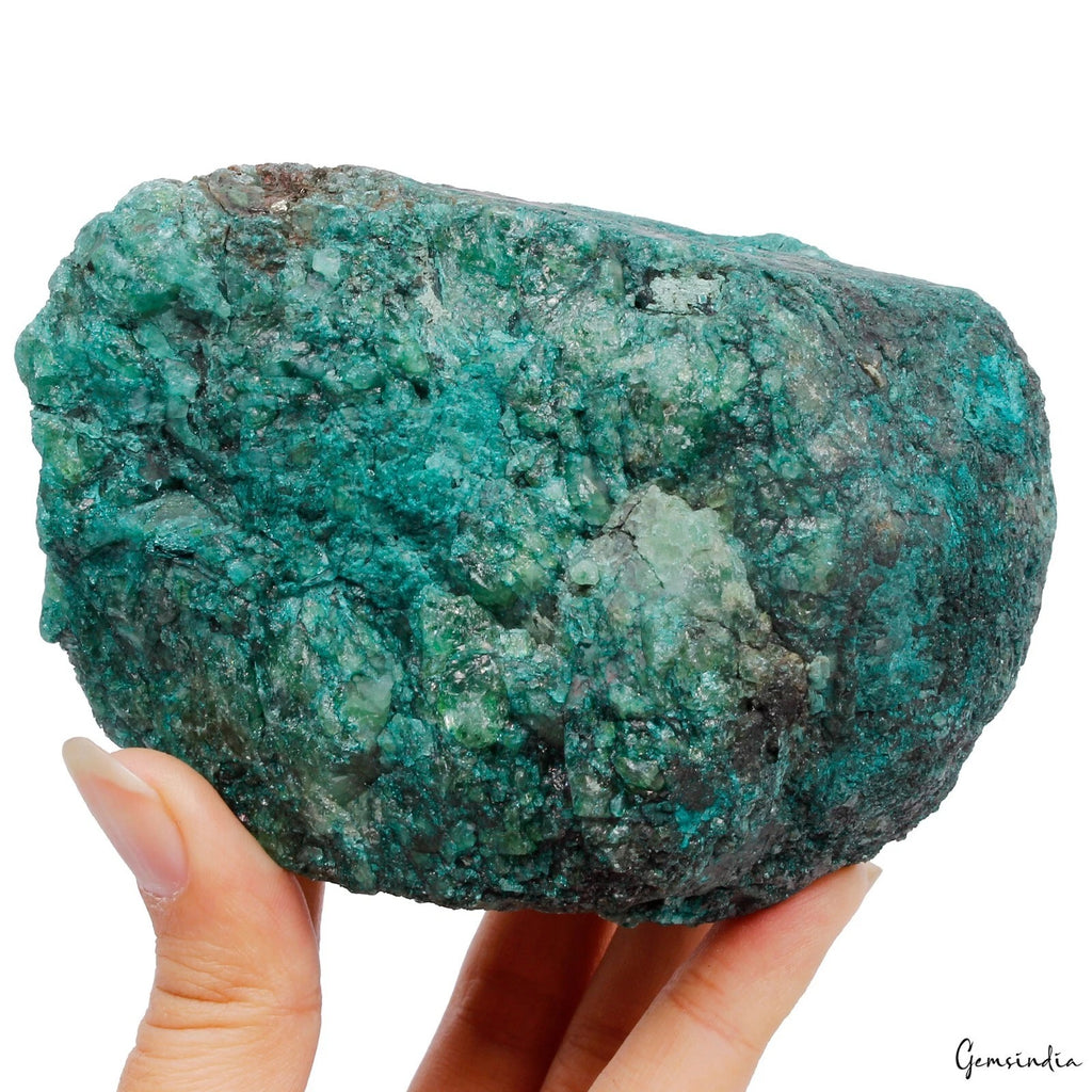 Emerald Rough Specimen, Color Enhanced, Green — 88x78x70 mm, 3700 Ct
