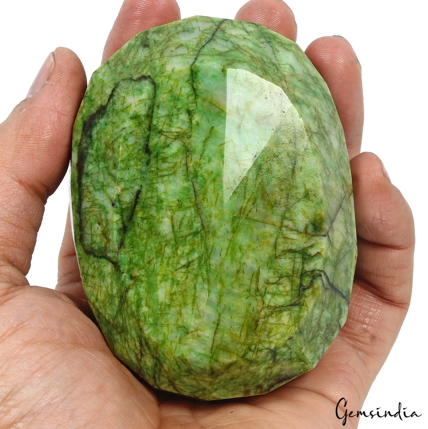 2230 Ct Natural Green Emerald Oval Cut Earth Mined Loose Huge Gemstone 90x67mm