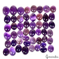 139.60 Ct Natural Untreated Purple Amethyst Oval Cabochon Loose Gems Lot 50 Pcs
