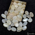 Moonstone Lot, Cabochon, Gray — 50 Pieces, 11mm, 320 Ct, India