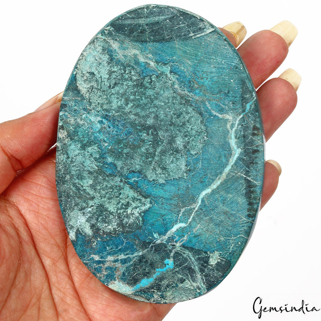 700 Ct Natural USA Arizona Spiderweb Blue Turquoise Oval Cab Loose Huge Size Gem