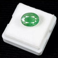 3.70 Cts Natural Untreated Zambian Green Emerald Oval Faceted Loose Gem For Ring