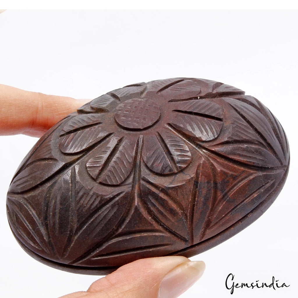 Agate Carving, Untreated, Brown — 82x57x33mm, 1130 Ct, Madagascar
