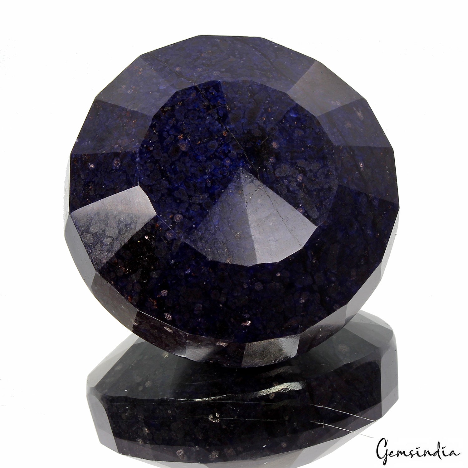 Blue Sapphire Loose Gemstone, Color Enhanced — 71 x 71 x 35mm, 1770 Ct, Madagascar