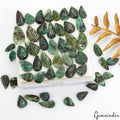 88.40 Ct/51 Pc Natural Green Brazilian Green Emerald Pear Leaf Carved Loose Gems