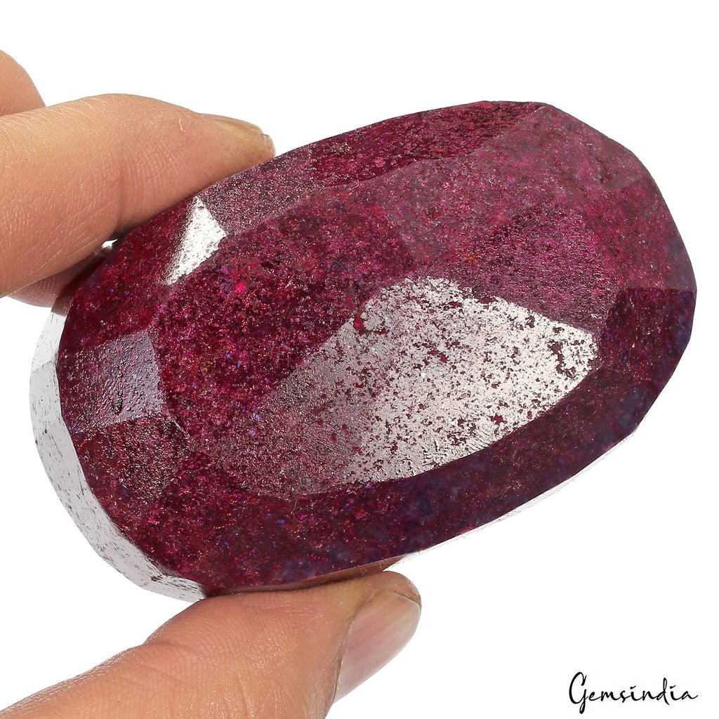 1550 Ct Natural Ruby Huge Size Oval Faceted Earth Mined Gemstone From Madagascar