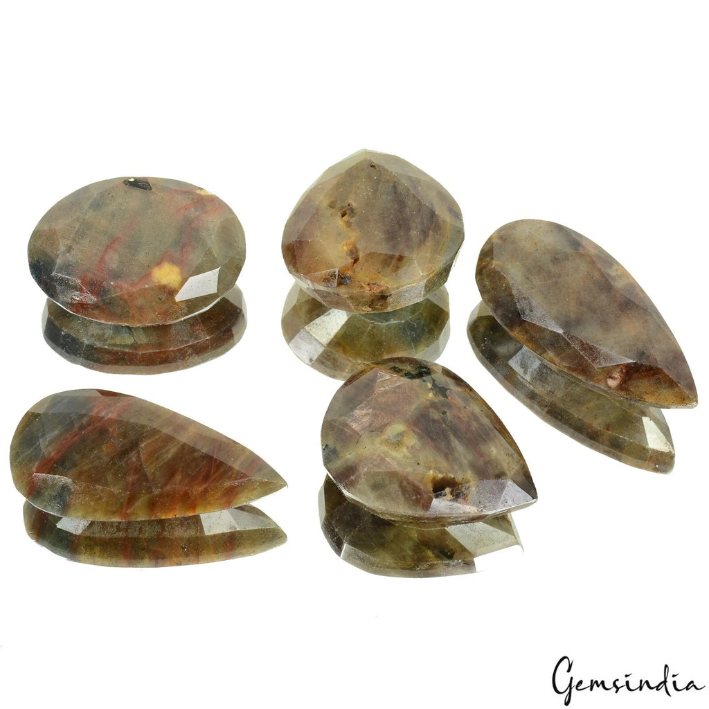 Sapphire Lot, Loose Gemstone, Untreated, Brown — 5 Pieces, 39mm to 57mm, 1380 Ct