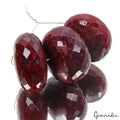 450 Cts Natural African Dark Red Ruby Round Center Drilled Bead Huge Gem-27-30mm