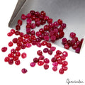 Ruby Lot, Cabochon, Pear Cabochon, Color Enhanced — 100 Pieces, 3x2.5mm, 16.20 Ct, Madagascar