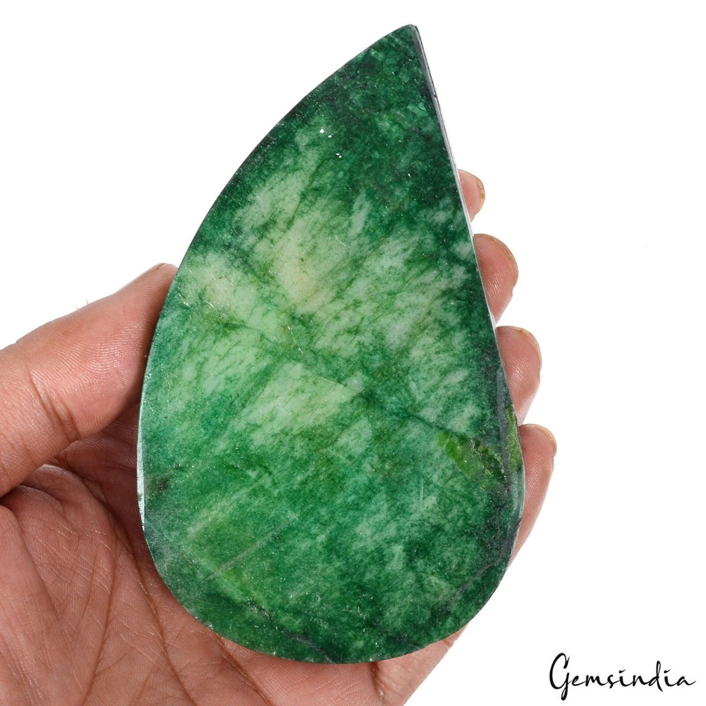 1170 Cts Natural Brazilian Green Emerald Leaf Shape Hand Carved Huge Loose Gem