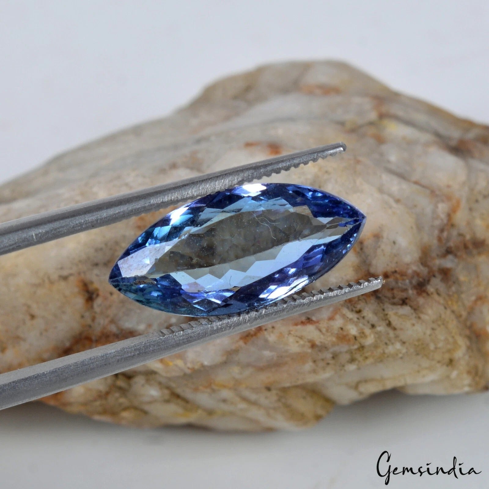 Flawless D Block Tanzanite 4.00 Ct Marquise Cut Certified Loose Natural Gemstone