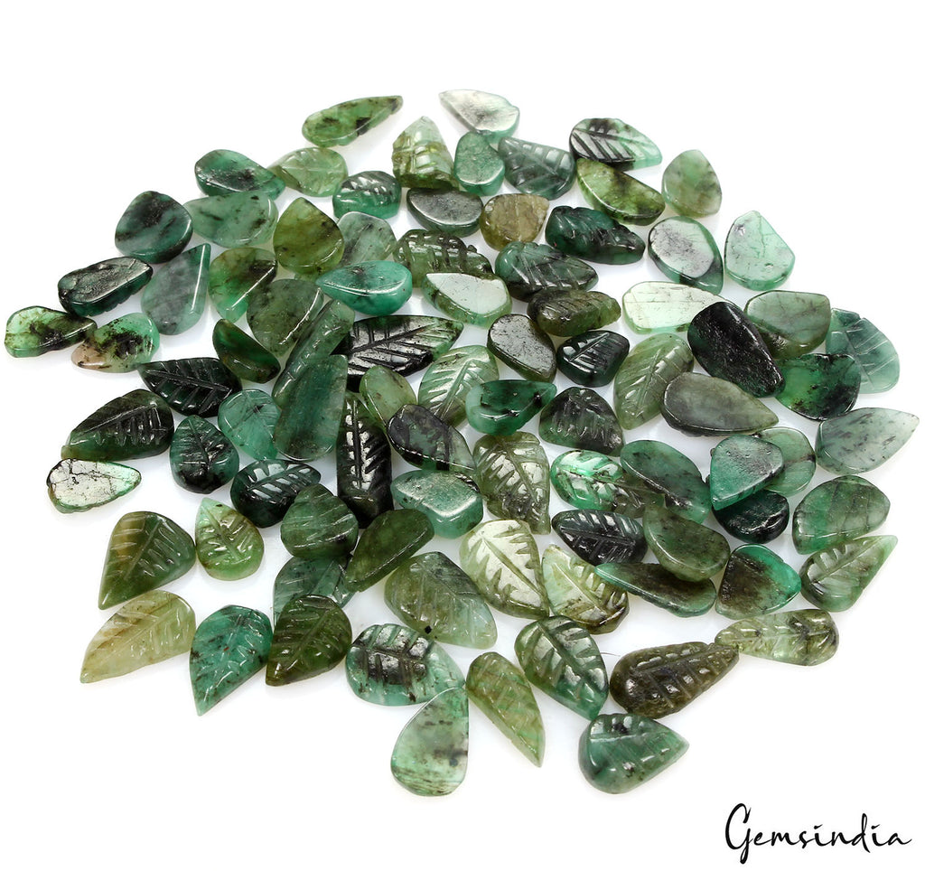 Emerald Loose Gemstone, Untreated, Green — 06mm to 13mm, 50.00 Ct, Brazil