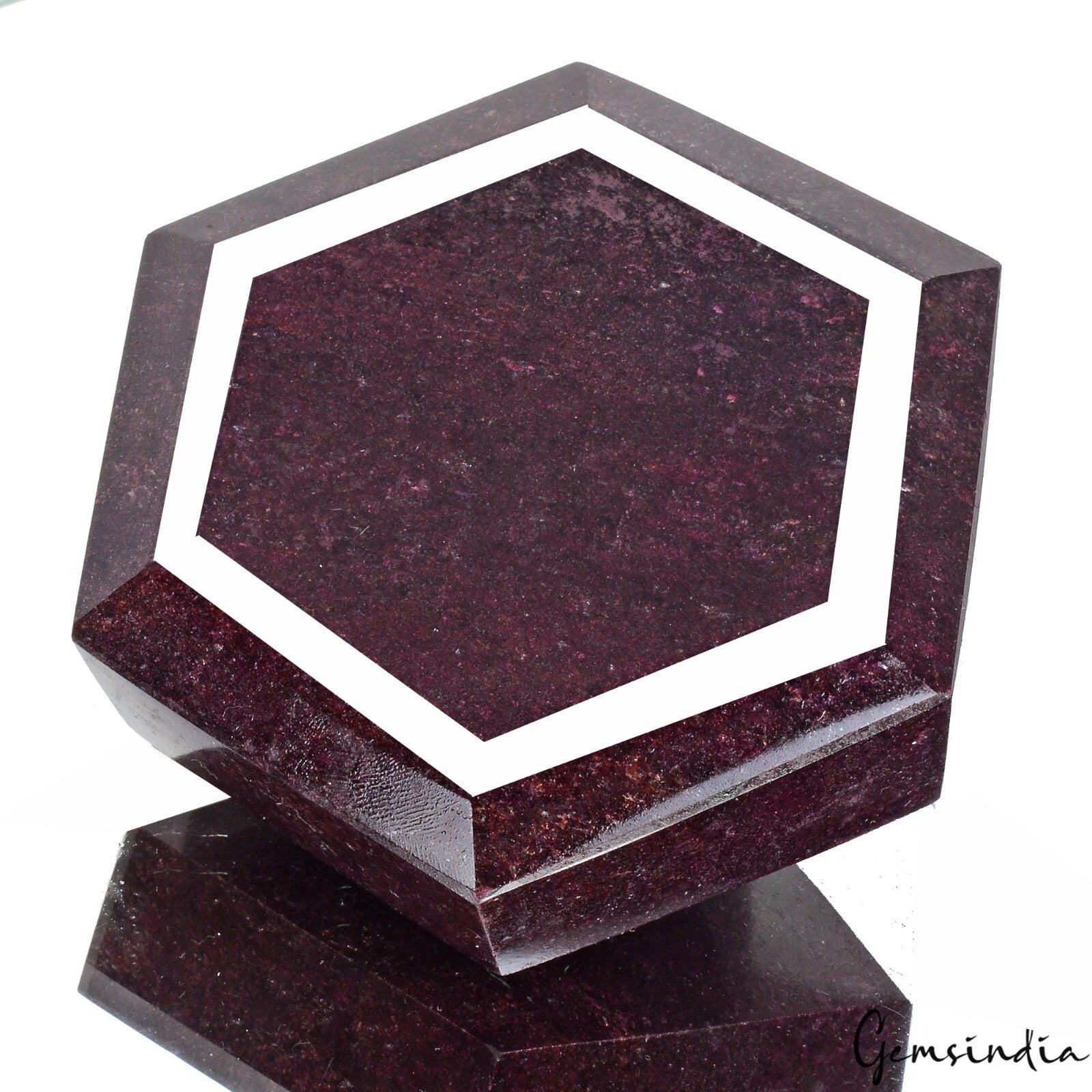 Huge 3150 Cts Natural African Red Ruby Hexagon Cut Earth mined Museum Size Gem