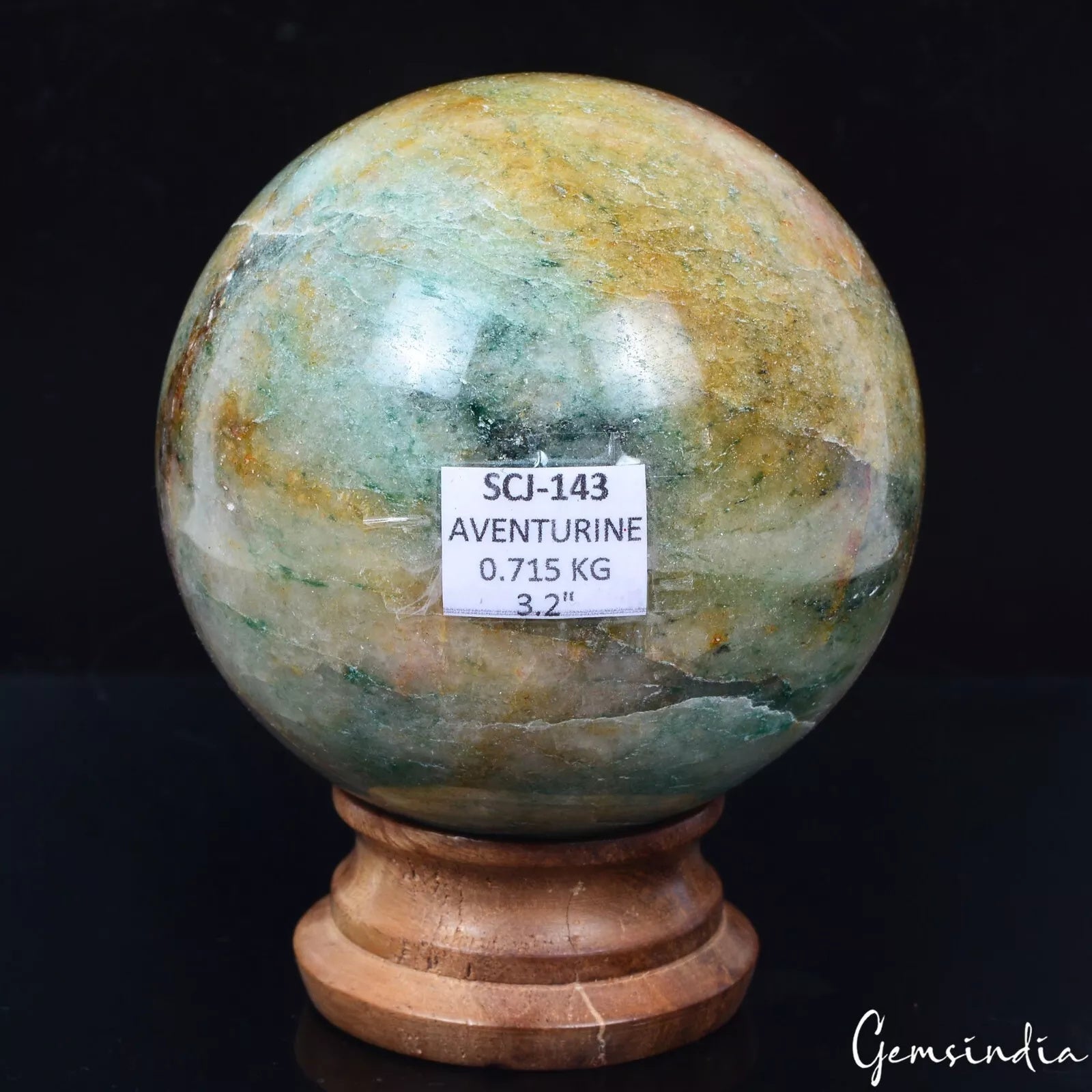 3575 Ct Natural Aventurine Crystal Healing Mineral Reiki Meditation Sphere Gem