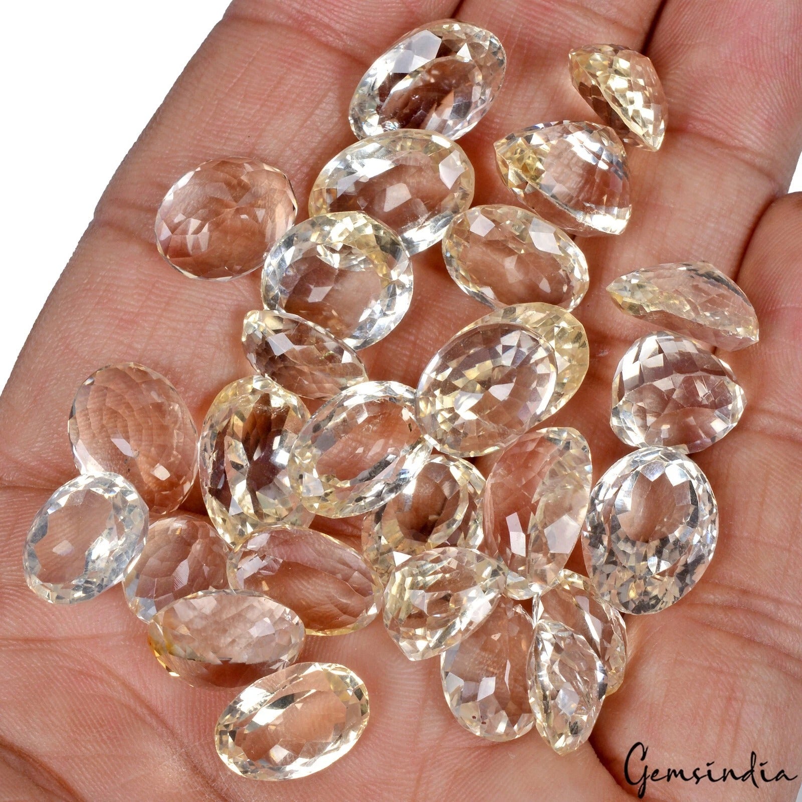 Citrine Loose Gemstone, Untreated, Yellow — 11mm, 174.80 Ct, Brazil