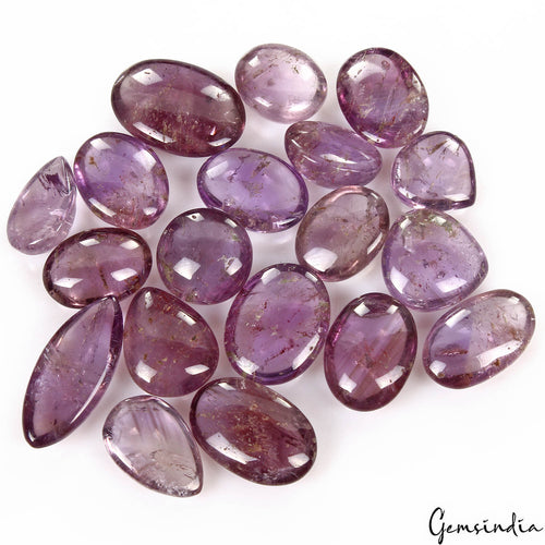Amethyst Cabochon, Untreated, Purple — 16mm to 29mm, 330 Ct, Madagascar