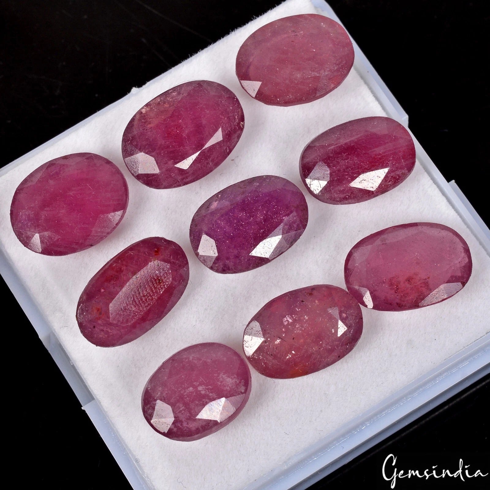 Ruby Loose Gemstone, Heated, Red — 13mm to 14mm, 69.00 Ct, Mozambique