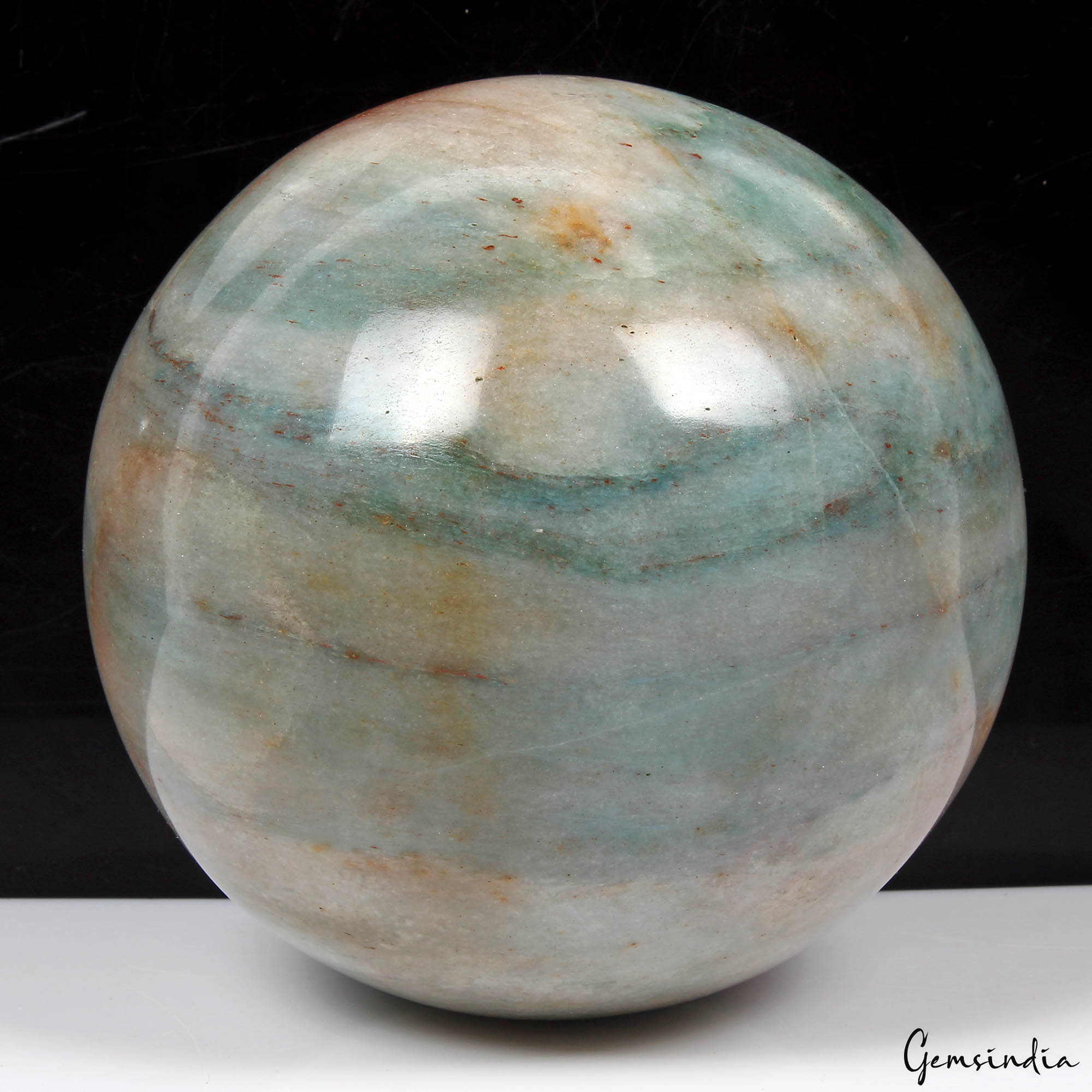 2.5 Kg 4.1" Natural Green Aventurine Sphere Quartz Crystal Ball Healing Decor