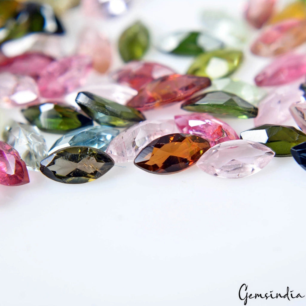 Tourmaline Lot, Loose Gemstone, Untreated, Multi Color — 200 Pieces, 5x2.5mm, 28.50 Ct, Mozambique