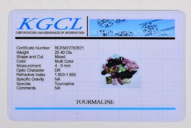 Tourmaline Lot, Loose Gemstone, Untreated, Multi Color — 35 Pieces, 4mm to 9mm, 25.40 Ct